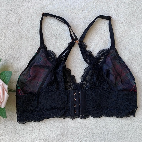 La Vie En Rose tartan lace bralette - Picture 8 of 11
